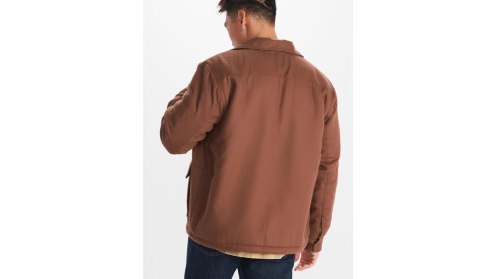 Marmot Ridgefield Sherpa Flannel Shirt Jacket - Mens, Pinecone, Extra Large, M14654-7387-XL