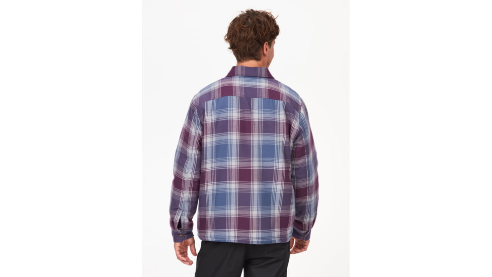 Marmot Ridgefield Sherpa Flannel Shirt Jacket - Mens, Purple Fig, Large, M14654-22260-L