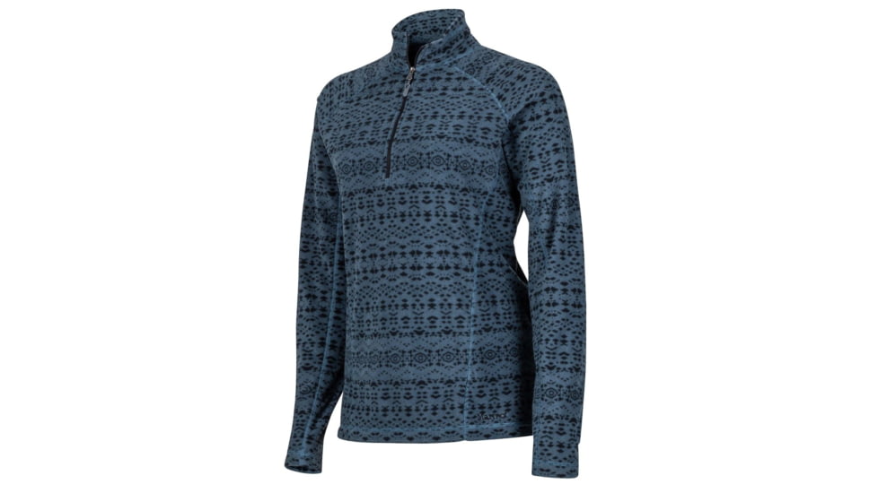 Marmot Rocklin 1/2 Zip Fleece Jacket - Womens, Steel Onyx Sunfall, L 88990-8977-L