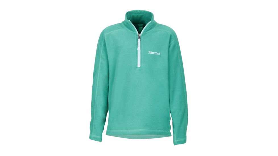 Marmot Rocklin 1/2 Zip - Girl's, Turf Green, Medium 89020-4627-M