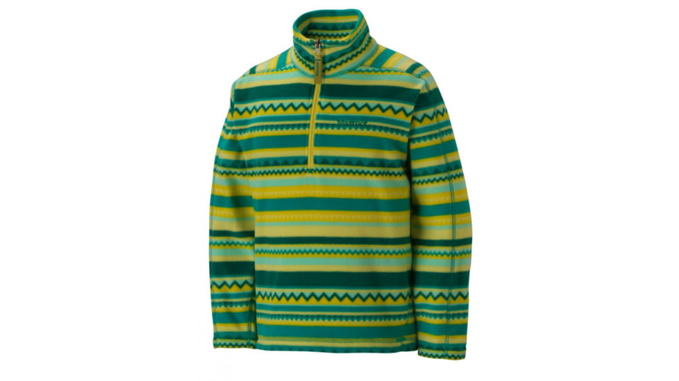 Rocklin 1/2 Zip - Girls-Gem Green Stripe-Small