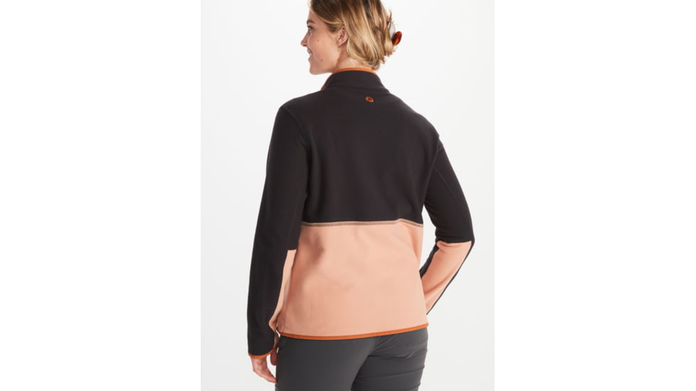 Marmot Rocklin 1/2 Zip - Womens, Black/Rose Gold, Extra Large, M12403-21015-XL