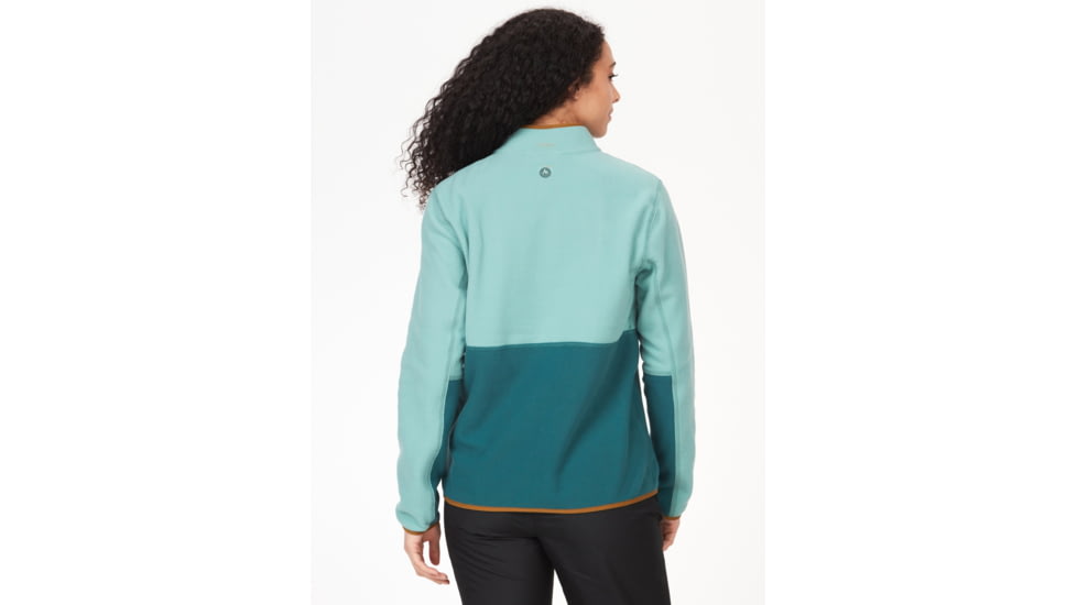 Marmot Rocklin 1/2 Zip - Womens, Blue Agave/Dark Jungle, Extra Large, M12403-22487-XL