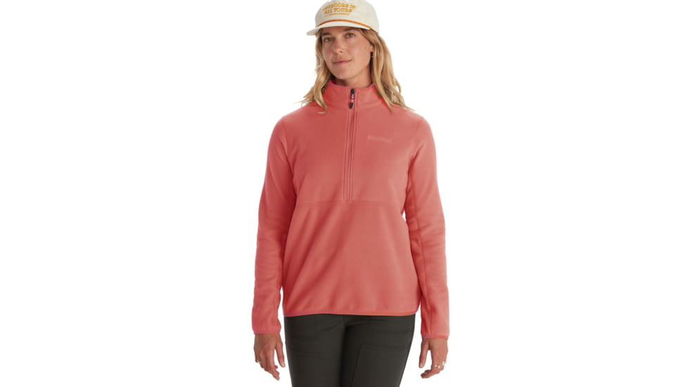Marmot Rocklin 1/2 Zip - Women's, Grapefruit, Large, M12403-9949-L
