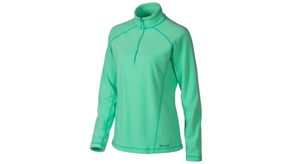Marmot Rocklin 1/2 Zip - Womens-Green Frost-Small