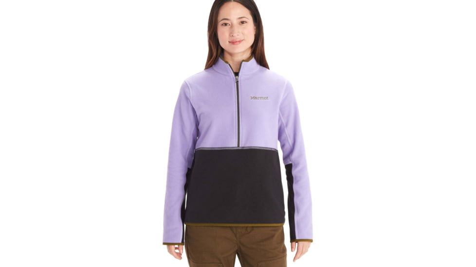 Marmot Rocklin 1/2 Zip - Womens, Paisley Purple/Black, Extra Small, M12403-20797-XS