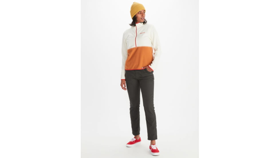 Marmot Rocklin 1/2 Zip - Womens, Papyrus/Copper, Extra Large, M12403-21014-XL