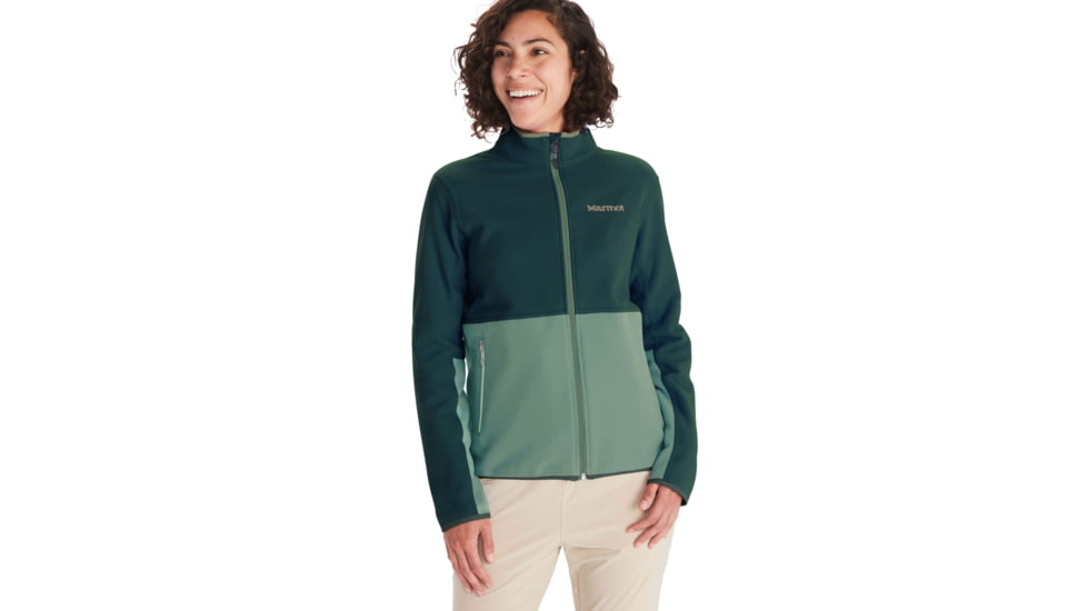 Marmot Rocklin Full Zip Jacket - Women's, Dark Jungle/Frosty Green, Small, M12402-23226-S