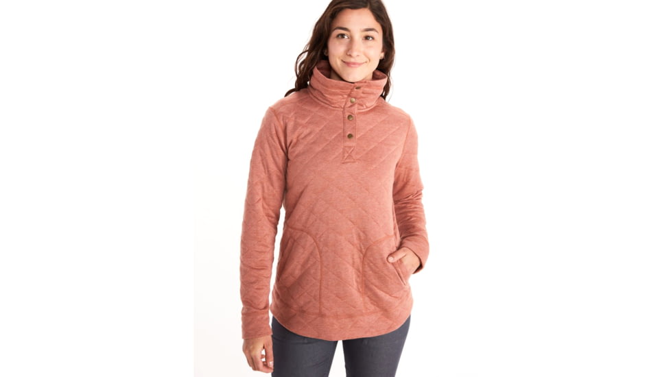 Marmot Roice Pullover Long Sleeve - Women's, Picante Heather, Large, 47680-7380-L
