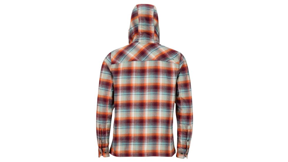 Marmot Rolin Heavyweight Flannel Long Sleeve Shirt - Mens, Dark Rust, Small, 42910-9805-S