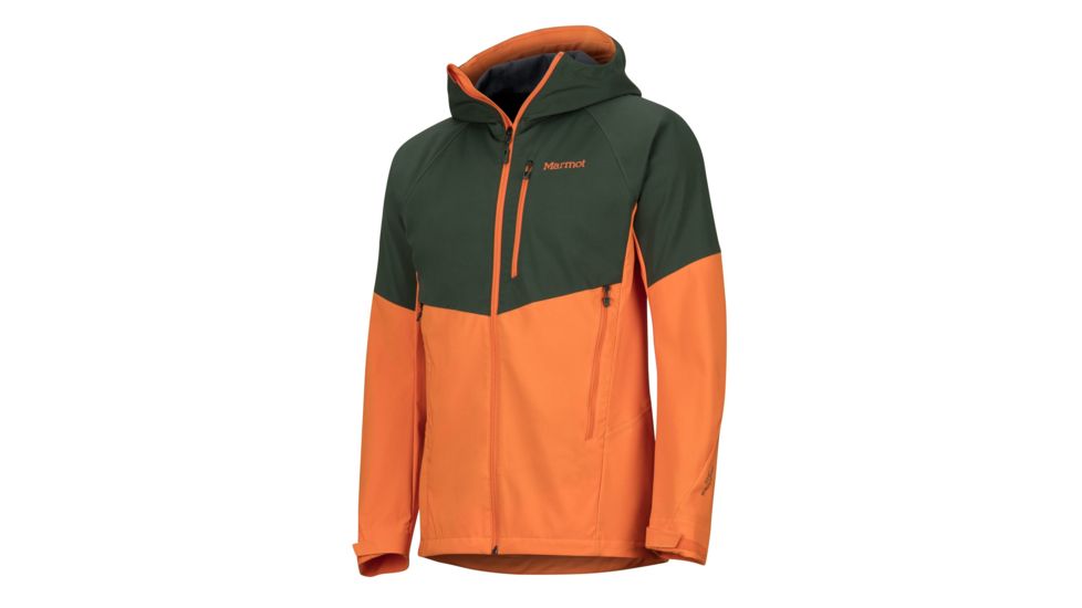 Marmot ROM Jacket - Mens, Crocodile/Mandarin Orange, Medium, 81800-4838-M