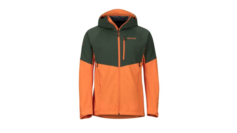 Marmot ROM Jacket - Mens, Crocodile/Mandarin Orange, Medium, 81800-4838-M