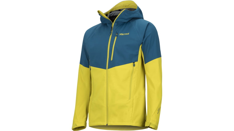 Marmot ROM Jacket - Mens, Moroccan Blue/Citronelle, 2XL, 81800-3565-XX-Large