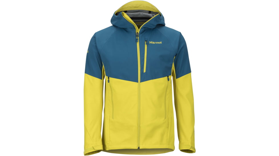 Marmot ROM Jacket - Mens, Moroccan Blue/Citronelle, 2XL, 81800-3565-XX-Large