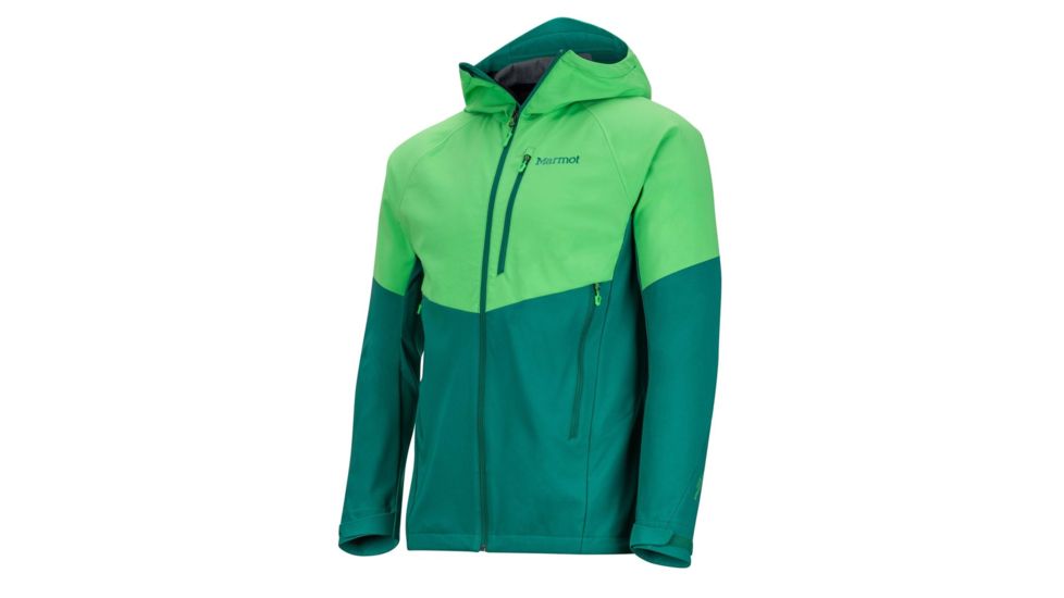 Marmot Rom Softshell Jacket - Mens, Emerald/Shady Glade, 2XL 81800-4771-XXL