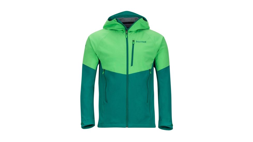 Marmot Rom Softshell Jacket - Mens, Emerald/Shady Glade, 2XL 81800-4771-XXL