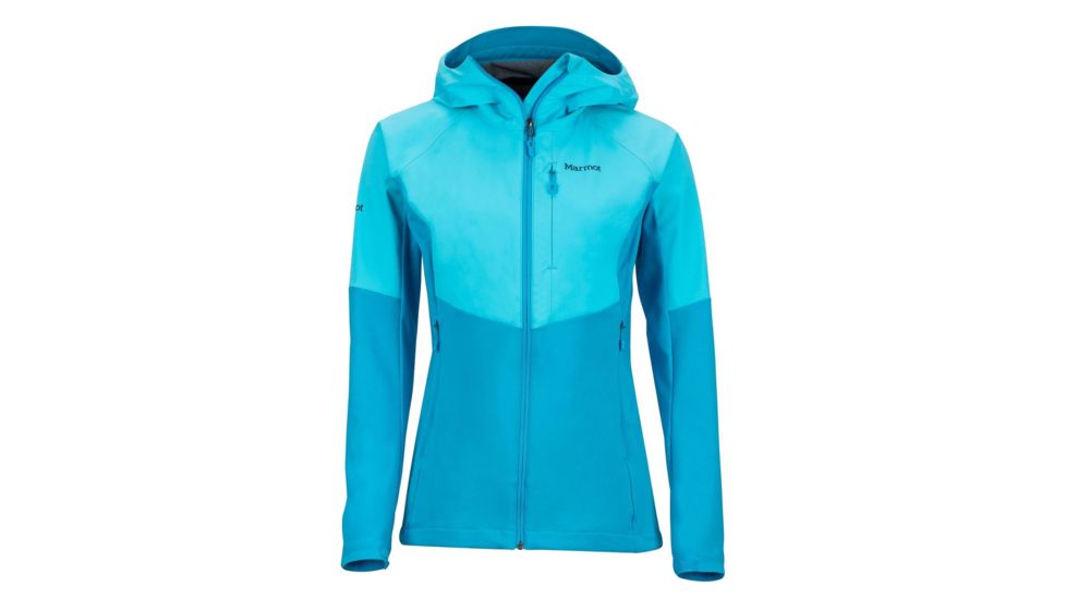 Marmot Rom Softshell Jacket - Womens, Bluebird/Oceanic, M 85370-3651-M