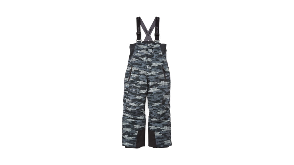 Marmot Rosco Bib - Kids, Black Haze Camo, Large, 34640-860-L