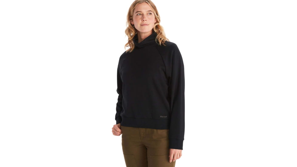 Marmot Rowan Funnel Neck - Womens, Black, Extra Small, M13287-001-XS