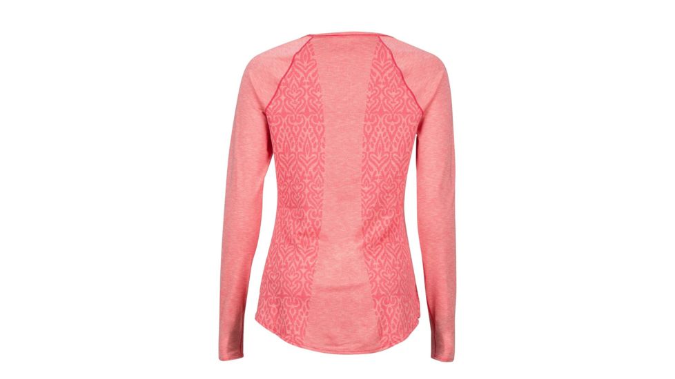 Marmot Rowe Long Sleeve T-Shirt - Womens, Hibiscus, Small 48140-6205-S