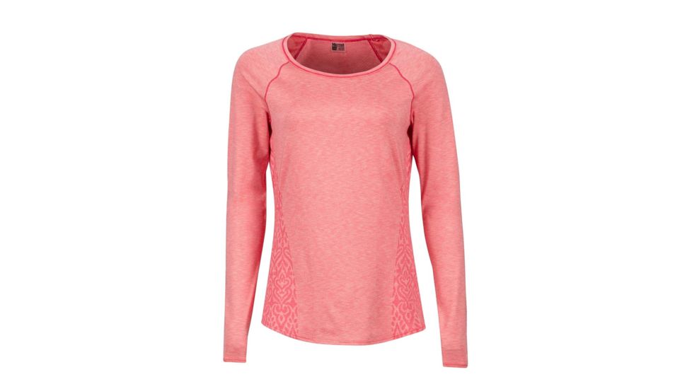Marmot Rowe Long Sleeve T-Shirt - Womens, Hibiscus, Small 48140-6205-S