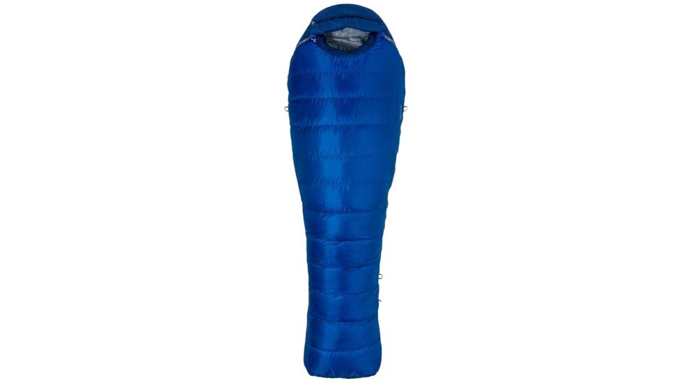 Marmot Sawtooth Sleeping Bag, Surf/Arctic Navy, Reg 6ft0in/Right Zip, 29870-3901-RZ