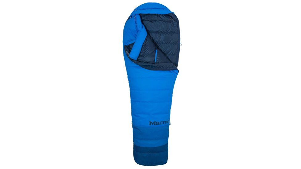 Marmot Sawtooth Tl Sleeping Bag, Cobalt Blue/Classic Blue, Reg 6ft 0in, LZ 39200-3613-Reg: 6'0" / LZ