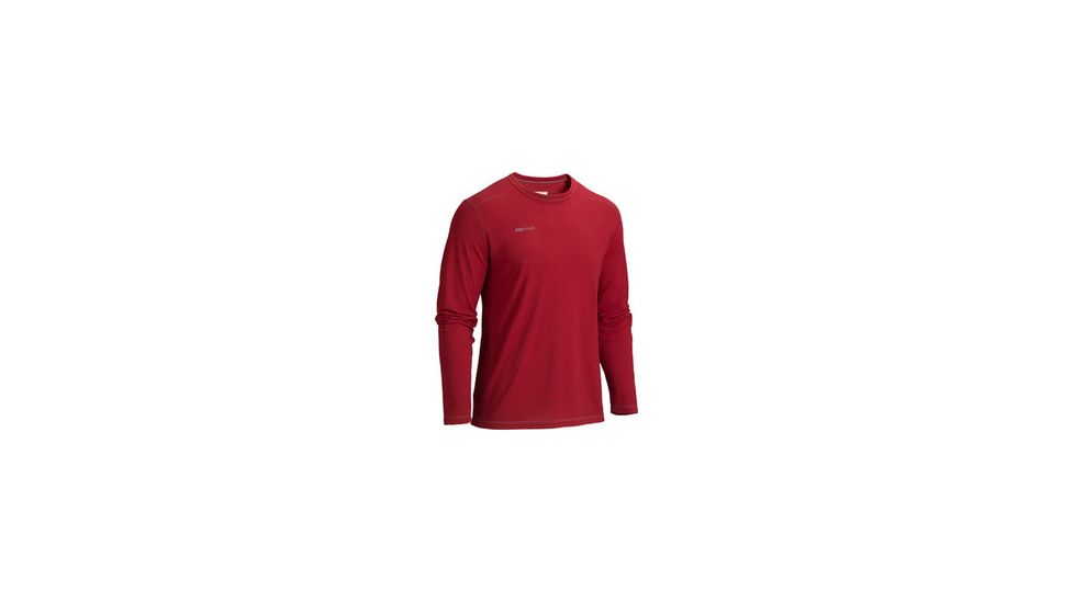 Marmot Saxon Long Sleeve Tee - Men's-Brick Heather-X-Large