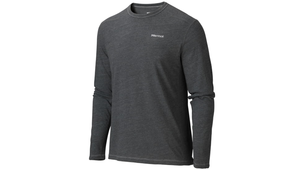 Marmot Saxon Long Sleeve Tee - Men's-Slate Grey Heather-Medium