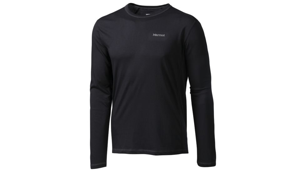 Saxon Long Sleeve Tee - Mens-Black-X-Large