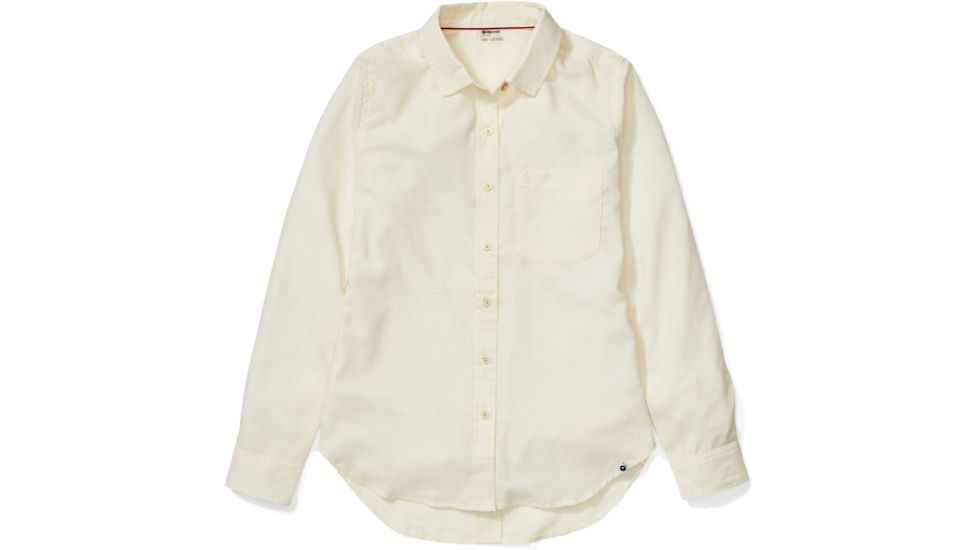 Marmot Seaside Ultra Lightweight Flannel Long Sleeve Shirt - Womens, Papyrus, Medium, 46930-7395-M