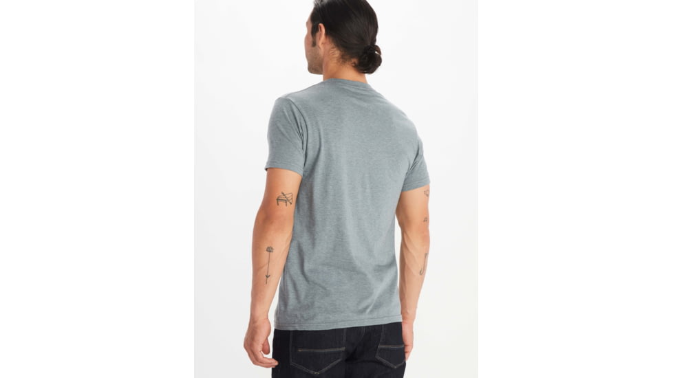 Marmot Sequoia Short Sleeve Tee - Mens, Grey Heather, Small, M11733-007-S