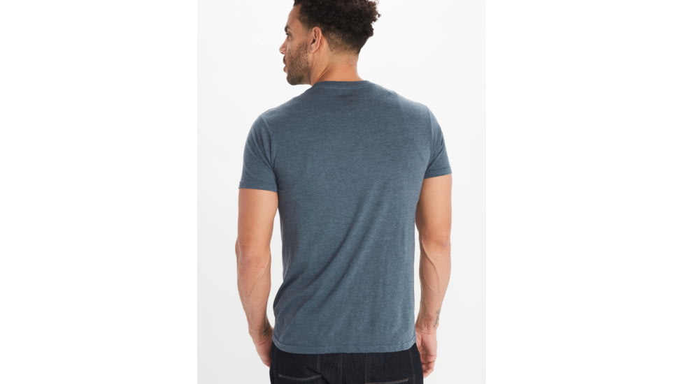Marmot Sequoia Short Sleeve Tee - Mens, Navy Heather, Large, M11733-8550-L