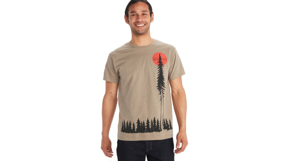 Marmot Sequoia Short Sleeve Tee - Mens, Stonework Heather, Small, M11733-741-S