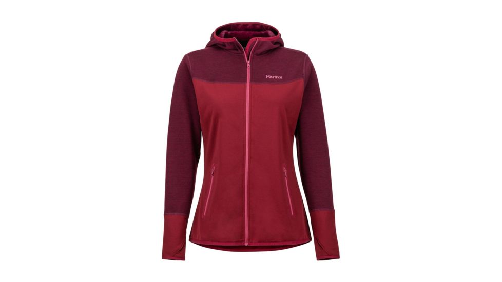 Marmot Sirona Hoody - Women's, Claret/Dry Rose, Medium, 86120-Clar/DRose-M-DEMO