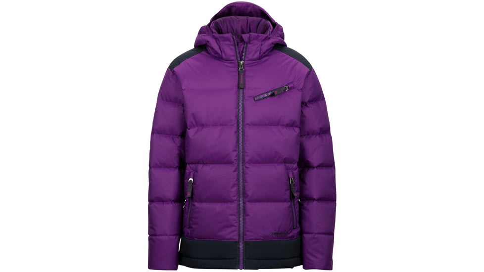 Marmot Sling Shot Jacket - Girl's-Mystic Purple/Dark Steel-Medium