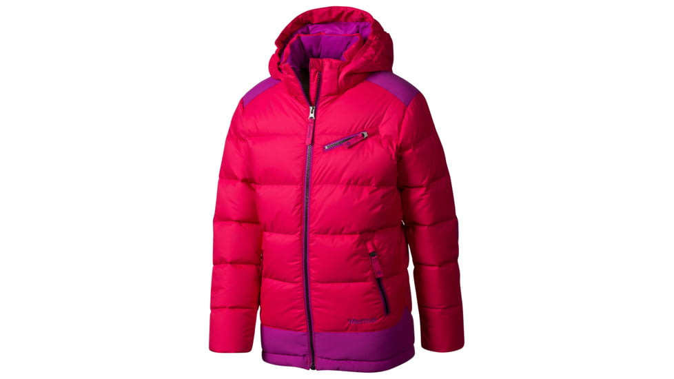 Marmot Sling Shot Jacket - Girls-Pink Rock/Beet Purple-Large
