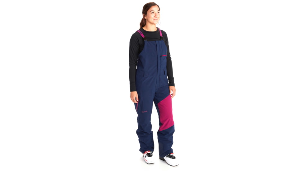 Marmot Slopestar Bib - Womens, Arctic Navy/Wild Rose, Small, 12380-5996-S