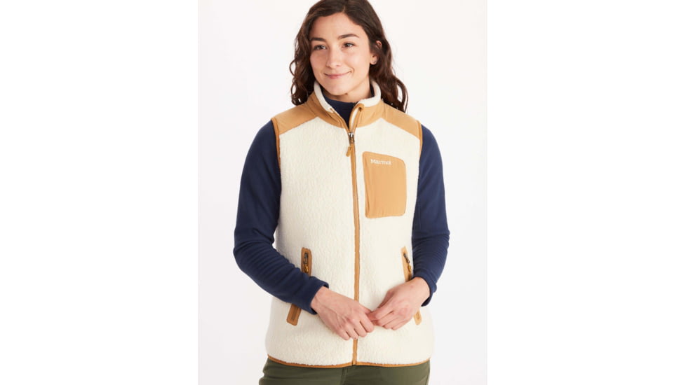 Marmot Wiley Vest - Womens, Cream/Scotch, Large, 89340-3496-L
