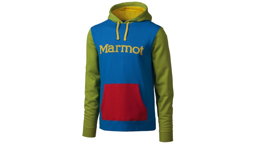 Marmot South Side Hoody - Men's-Cobalt Blue/Green Lichen-XX-Large