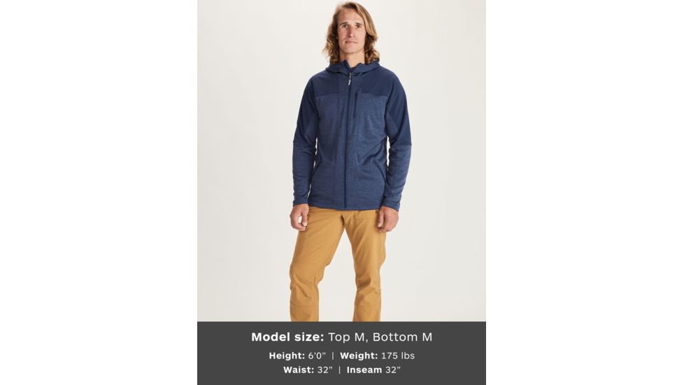 Marmot Stonewall Fleece Hoodie - Mens, Arctic Navy/Arctic Navy, Large, 41400-3580-L