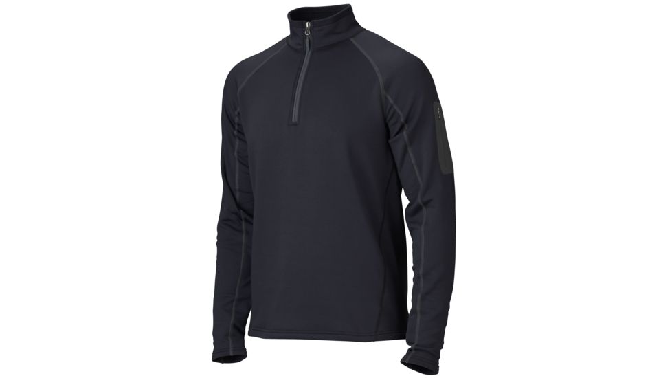 Marmot Stretch Fleece 1/2 Zip - Men's-Black-XX-Large