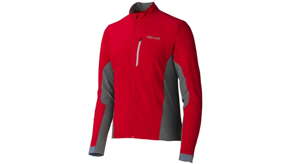 Marmot Stretch Light Jacket - Men's-Team Red/Cinder-X-Large