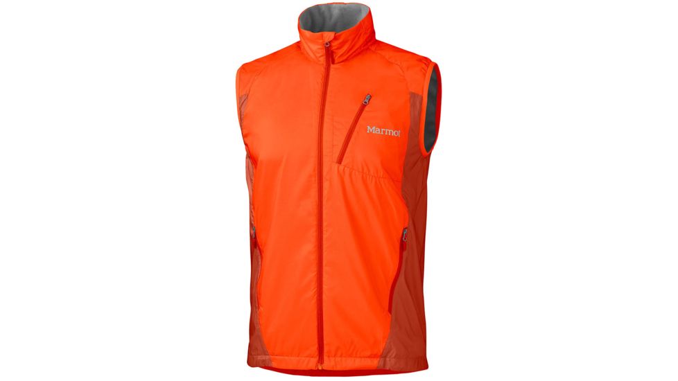 Marmot Stride Vest - Men's-Blaze/Orange Haze-Small