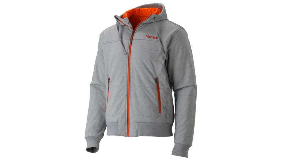 Marmot Summit Rock Insulated Hoody - Men's -Steel Heather-Medium
