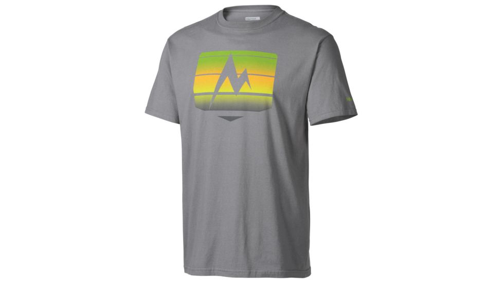 Marmot Sunrise Stripe Short Sleeve Tee - Men's-Charcoal-Large