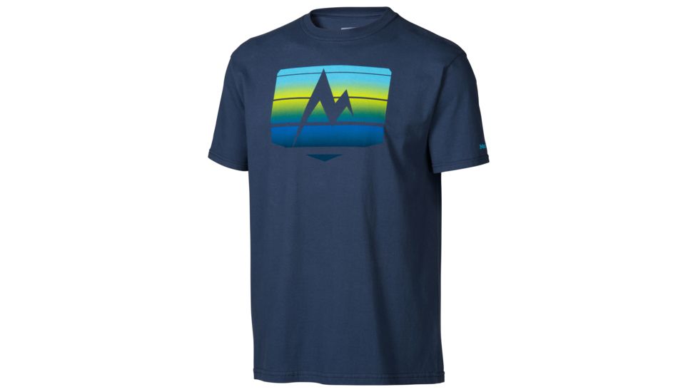Marmot Sunrise Stripe Short Sleeve Tee - Mens-Twilight-X-Large
