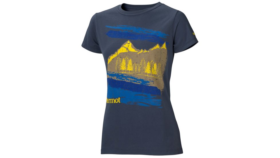 Marmot Sunset Short Sleeve Tee - Women's-Dark Steel-Small