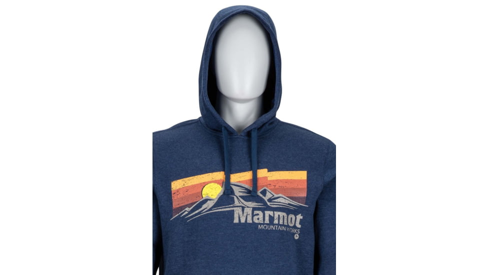 Marmot Sunsetter Hoody - Mens, Vintage Navy Heather, Small 43680-2829-S