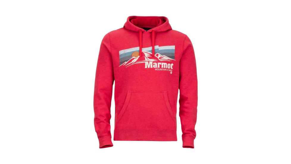 Marmot Sunsetter Hoody - Mens, Auburn Heather, L 43680-8483-L